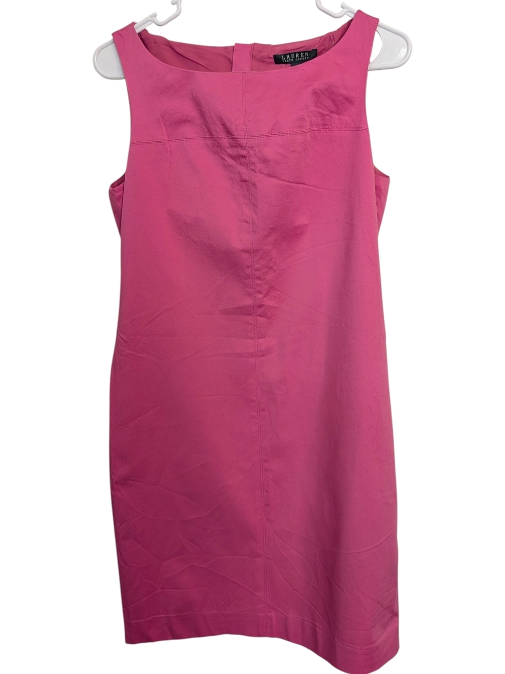 Lauren Ralph Lauren Sleeveless Sheath Dress - Hot Pink Size 8